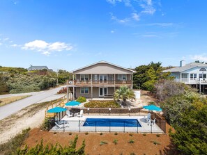 Exterior - Spacious Oceanview Home | Short Walk to Beach | Pool (Emerald Isle)