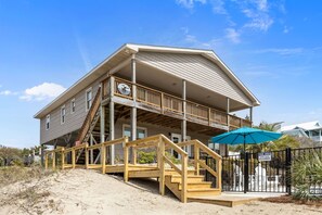 Exterior - Spacious Oceanview Home | Short Walk to Beach | Pool (Emerald Isle)