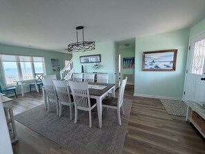 Dining - Ocean Front Beach Home 4BR – Views, Decks & Beach Access (Emerald Isle)