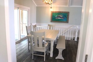 Dining - Updated 4BR Retreat with Private Pool, Hot Tub, Dog-Friendly (Emerald Isle)