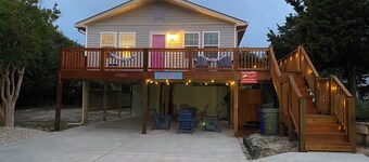 Sunny 3BR Beach Home with Deck & Outdoor Shower