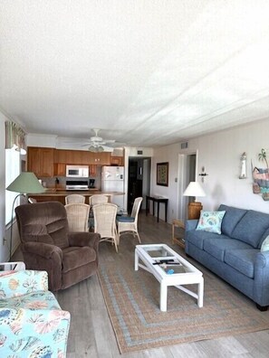 TV - Sunset Condo w/ Water Views & Pool Access (Emerald Isle)