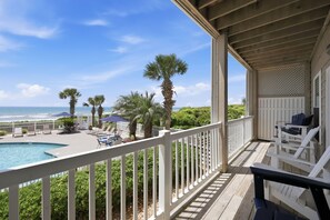 Property grounds - Oceanfront, poolside condo with sound side access (Indian Beach)