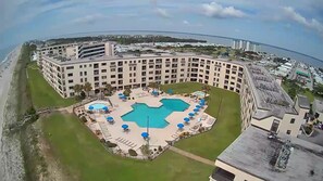 Exterior - 5th‑Floor Ocean & Pool View Condo w/ Resort Perks (Indian Beach)