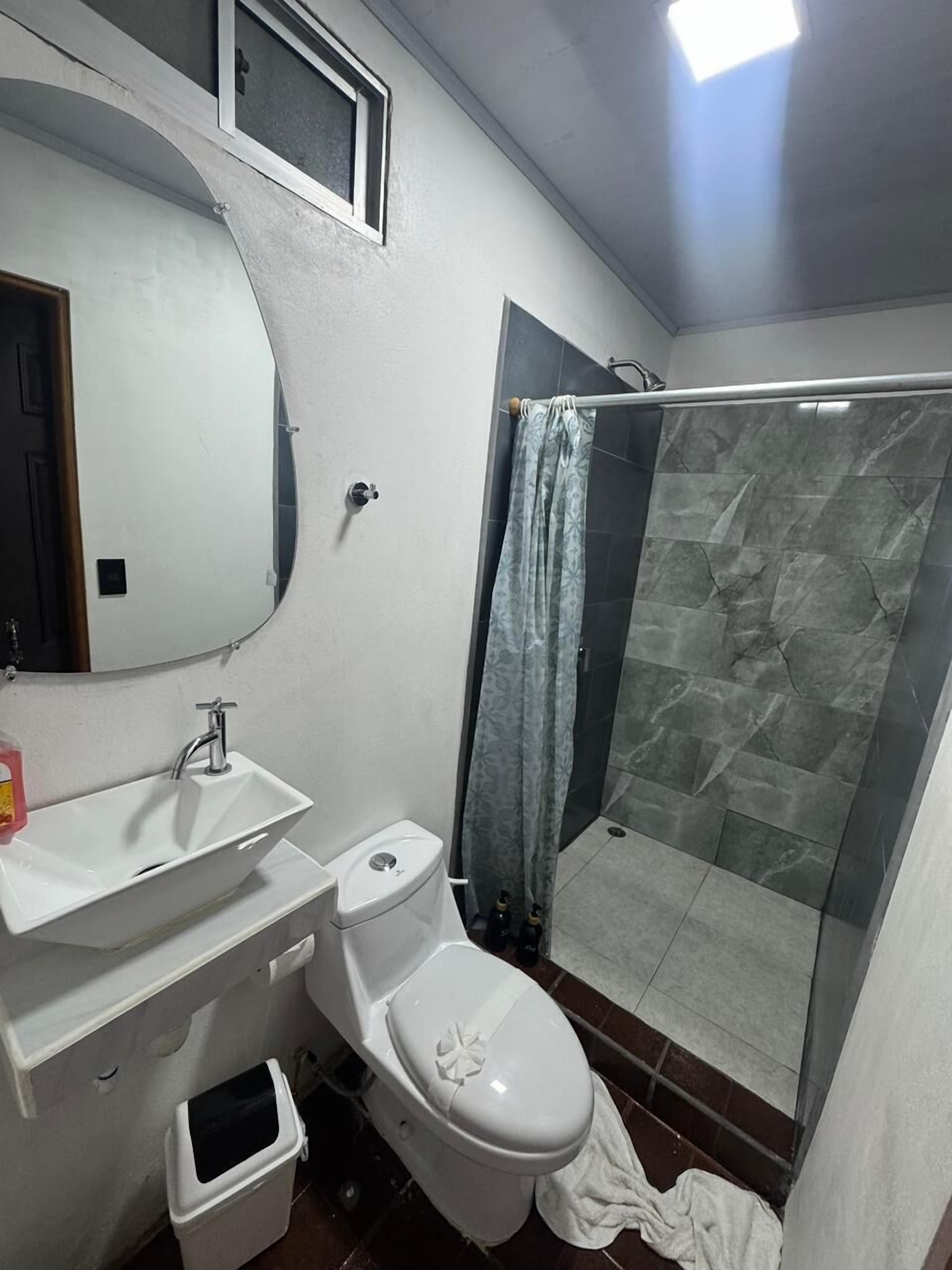 Towels, soap, shampoo