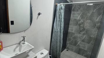Towels, soap, shampoo