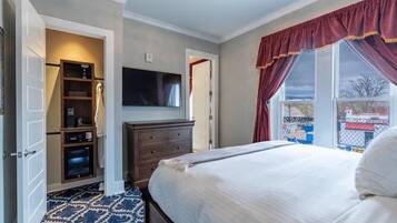 Yhden hengen huone, kaupunkinäköala