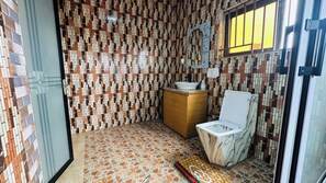 Towels, soap, toilet paper