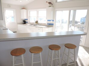 Fridge, microwave, oven, stovetop - 5BR Oceanside Home with Panoramic Views (Emerald Isle)