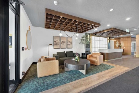 Lobby. Modern Calgary Retreat, Marda Loop, 80 Min Banff