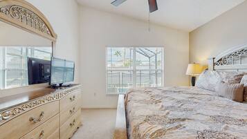 House, Multiple Beds, Pool Access, Pool View (The Fairway Retreat) | 3 bedrooms, individually decorated, individually furnished, bed sheets