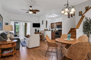 House, Multiple Beds, Pool Access, Garden View (Mermaid Cove) | Living area - Townhouse Near Disney With Pool, Lazy River, Game Room, Gym, hot Tub, Volleyball (Davenport)