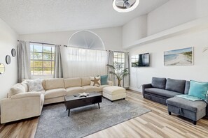 Condo, Multiple Beds, Pool Access, Pool View (Laguna Life Vacations) | Living area - Inviting Resort Condo With Pool Access, Full Kitchen & Near Disney Parks (Kissimmee)