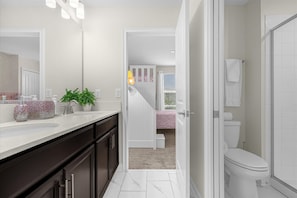 House, Multiple Beds, Pool Access, Pool View (Blue Oasis) | Bathroom - Luxe Family Retreat With Private Pool, Spa & Resort Amenities (Davenport)
