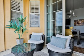 Condo, Multiple Beds, Pool Access (Sunshine & Fun Times) | Terrace/patio - Stylish, Third-floor Condo With Water View, Pool, hot Tub, & On-site Game Room (Davenport)