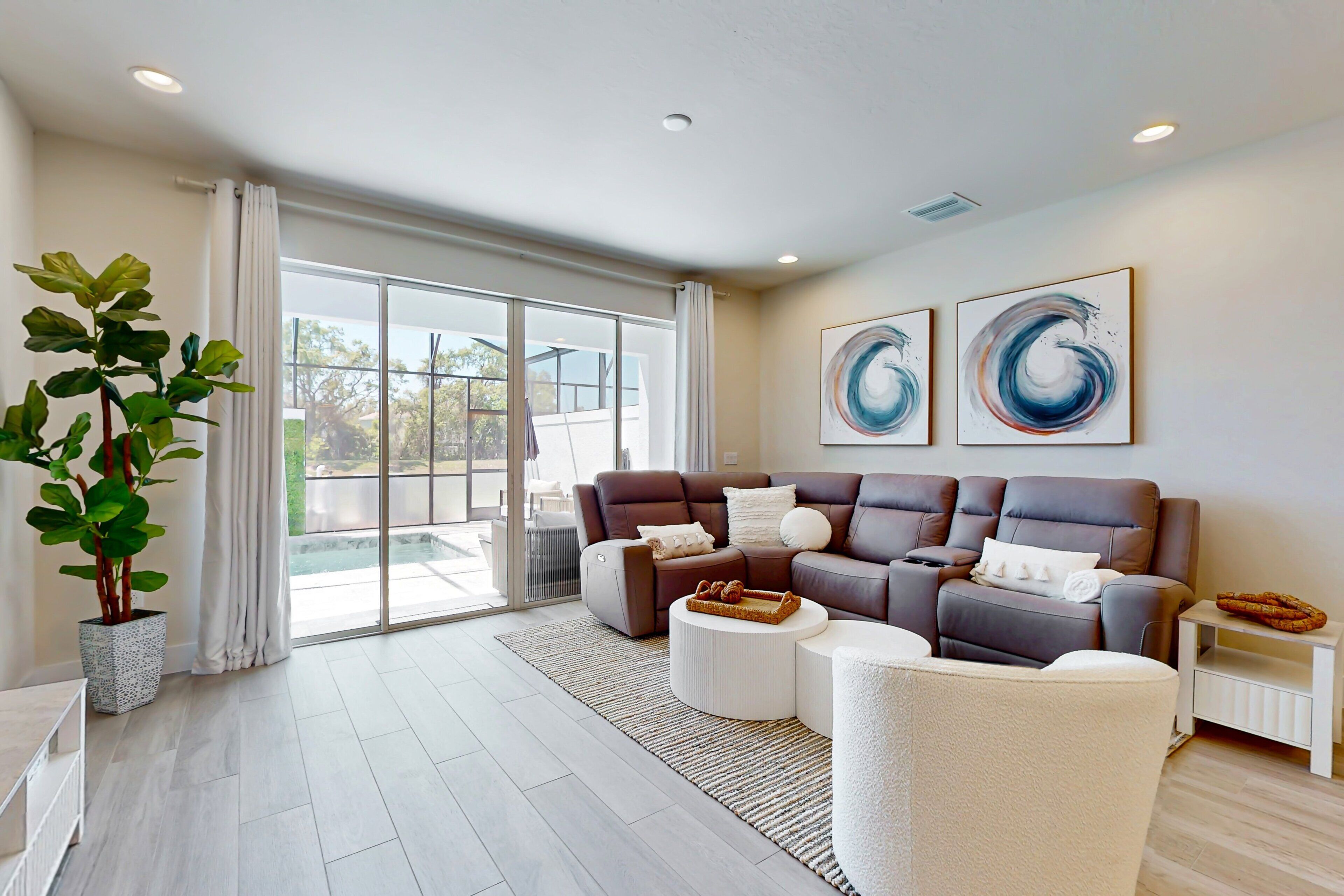 Ferienhaus, Mehrere Betten, Poolzugang, Gartenblick (Serenity Stay) | Innenbereich