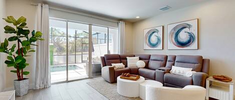 Ferienhaus, Mehrere Betten, Poolzugang, Gartenblick (Serenity Stay) | Innenbereich