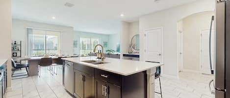 Maison, plusieurs lits, accÚs piscine, vue piscine (Whistling Straits) | Cuisine privée