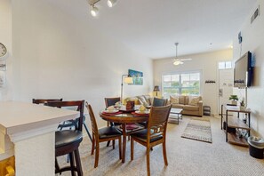 House, Multiple Beds, Kitchen, Pool View (Sunset Shores at Venetian Bay) | Living area - Spacious Townhouse With Resort Style Amenities, Waterview and Fitness Center (Kissimmee)
