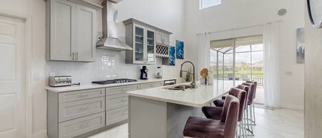 House, Multiple Beds, Pool Access (The Play and Stay House) | Private kitchen