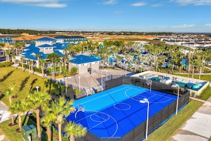 Sports court - New Home With Private Pool/spa & Resort Waterpark/arcade Access (Davenport)