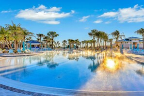 Outdoor pool - New Home With Private Pool/spa & Resort Waterpark/arcade Access (Davenport)