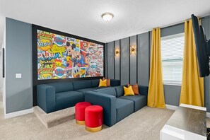 House, Multiple Beds, Pool Access, Pool View (Fantasy Family Escape-Encore Reunion) | Interior - Dog-friendly Getaway With Private Pool + Spa, Putting Green, Patio, & Game Room (Kissimmee)