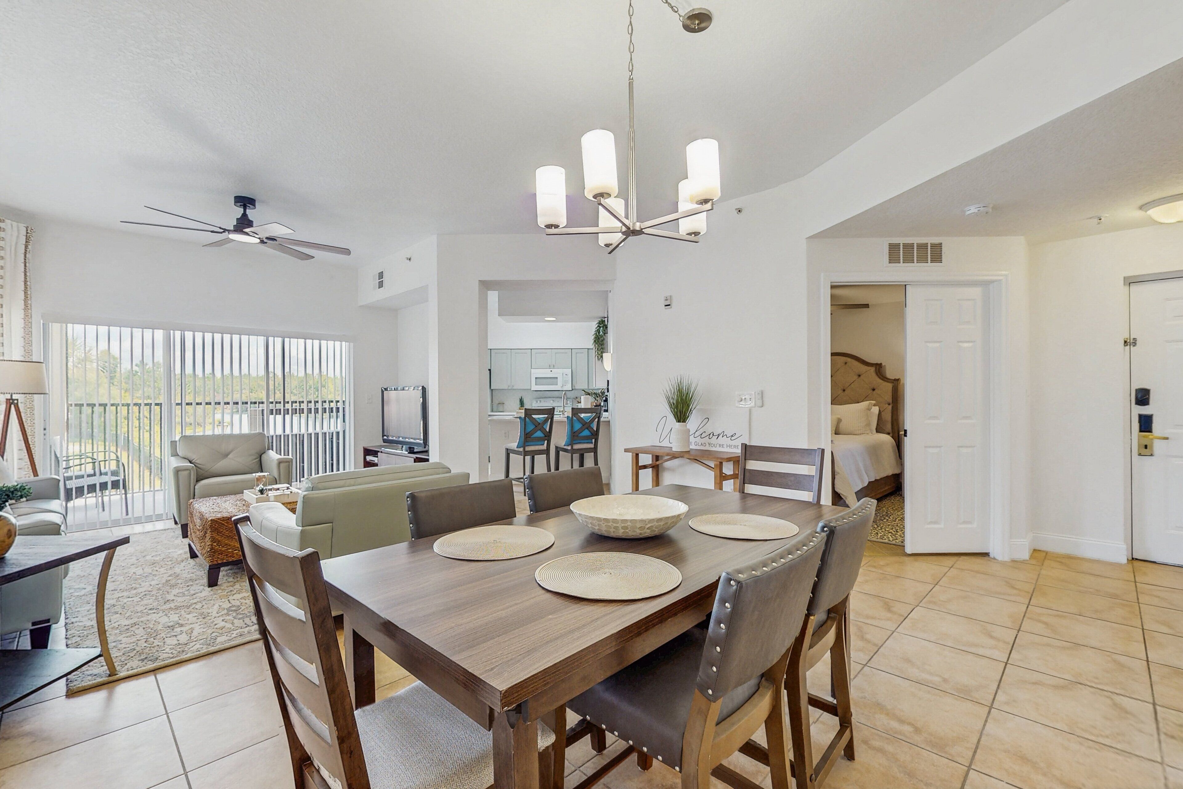 Condo, Multiple Beds, Balcony (A Worldquest Wonderland) | 3 bedrooms, individually decorated, individually furnished, bed sheets