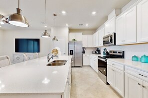 House, Multiple Beds, Pool Access, Pool View (Palm Haven) | Private kitchen - Beautiful Home With Private Pool, Space for the Whole Family & Pets (Clermont)