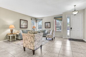 House, Multiple Beds, Pool Access, Pool View (The Warmth of Florida - BellaVida) | Living area - Colorful Home With Pool, Patio, Kitchen, Washer/dryer, & Game Room (Kissimmee)