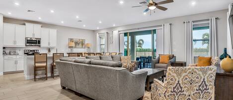 House, Multiple Beds, Pool Access, Pool View (Southfield Getaway -Encore at Reunion) | Living area