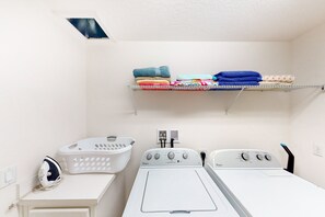 House, Multiple Beds, Pool Access, Pool View (Oakbourne Oasis) | Laundry - Gated-entry Townhome With Private Pool, Patio, Game Room, AC, & W/D (Davenport)