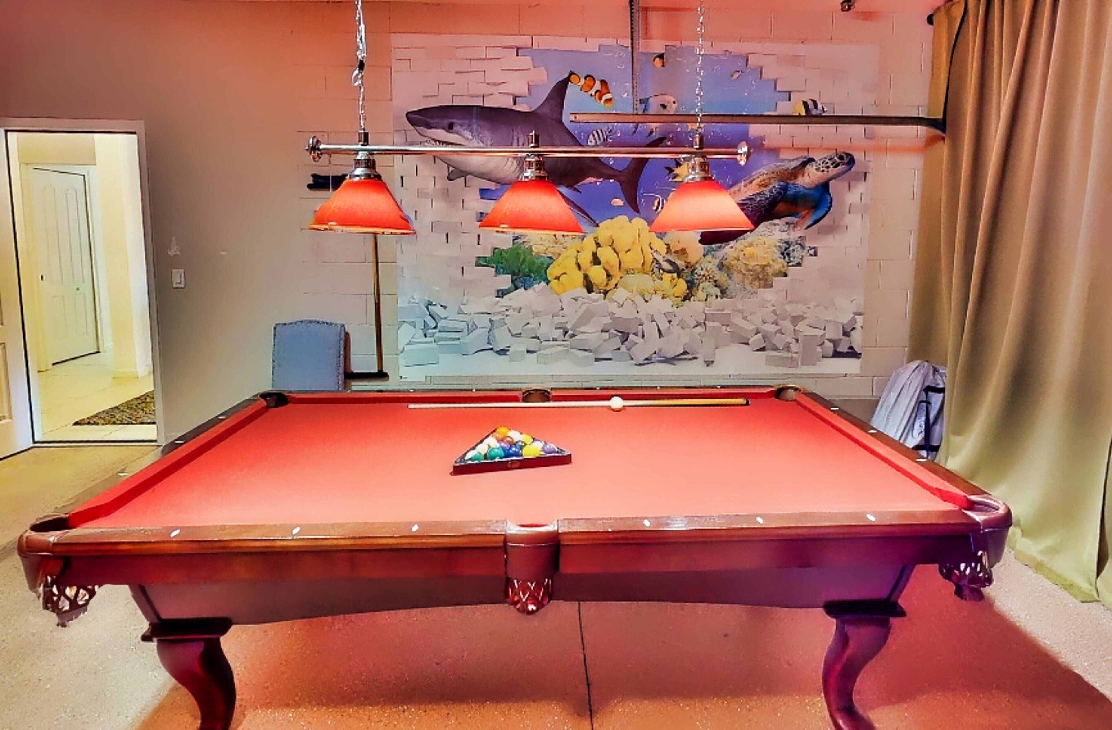 บ้านพัก, หลายเตียง, ใช้สระว่ายน้ำได้, วิวสระว่ายน้ำ (Oakbourne Oasis) | ห้องเกม