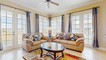 Condo, Multiple Beds, Pool Access, Garden View (7474 Excitement Dr) | Living area