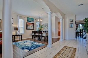 House, Multiple Beds, Pool Access, Pool View (Forever Summer) | Private kitchen - Stunning House With Lanai, Pool, Ping-pong, Full Kitchen, & Wifi (Davenport)