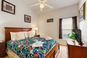 House, Multiple Beds, Pool Access, Pool View (Malaga Palace) | View from room - Home in Gated Community W/private Heated Pool, air Hockey, Tennis, Clubhouse (Davenport)