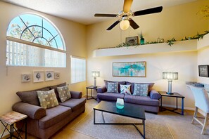 Condo, Multiple Beds, Hot Tub, Pool View (Laguna Bay's Dream Condo) | Living area - Resort Condo w/ Shared Pool and Hot Tub, Close to Disney & Other Theme Parks (Kissimmee)