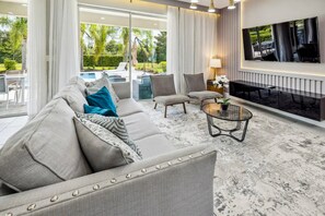 House, Multiple Beds, Pool Access, Pool View (Encore at Reunion - Near Disney) | Living area - Near Theme Parks, fun Filled Home With Harry Potter Bedroom, & Private Pool (Kissimmee)