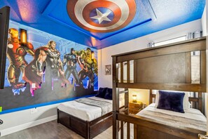 5 bedrooms, individually decorated, individually furnished, bed sheets - Near Theme Parks, fun Filled Home With Harry Potter Bedroom, & Private Pool (Kissimmee)