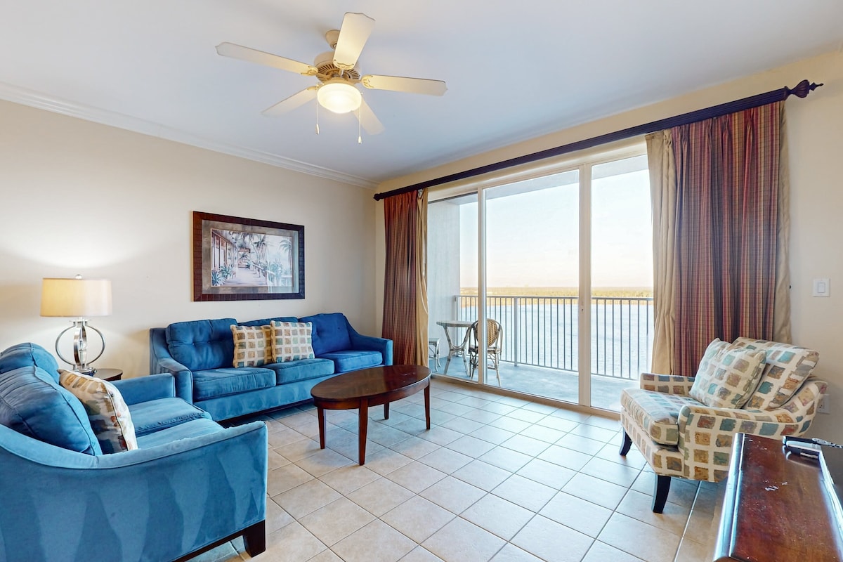 Condo, Multiple Beds, Pool Access, Pool View (Blue Heron Beach 1-1107-NoPets) | Living area