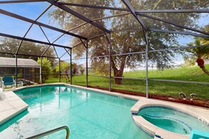 House, Multiple Beds, Pool Access, Pool View (Seven Dwarf's Hideaway) | View from room - Spacious, Dog-friendly Home With Private Pool, Wifi, & Fun-filled Game Room (Davenport)