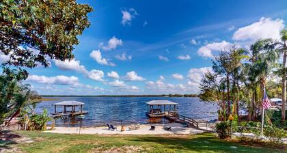 Lakefront Home With Private Hot Tub, Central AC & Beach Access