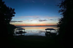 House, Multiple Beds, Hot Tub (Red Beach Lake Escape) | Water view - Lakefront Home With Private Hot Tub, Central AC & Beach Access (Sebring)