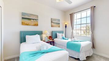 House, Multiple Beds, Pool Access, Pool View (Blue Sweet Haven) | 4 bedrooms, individually decorated, individually furnished, bed sheets
