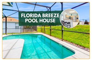 House, Multiple Beds, Pool Access, Pool View (Blue Sweet Haven) | View from room - Single-story Home With Private Pool, Wifi, Central AC, WD and Full Kitchen (Haines City)