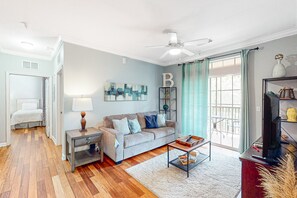 Apartment, Multiple Beds, Pool Access, Pool View (Tuscan Escape at Champions Gate) | Living area - Mediterranean-style Condo in Champions Gate With Pool Near Theme Parks (Davenport)