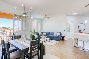 Condo, Multiple Beds, Pool Access, Pool View (Pink Apple) | Living area - Snowbird-friendly Condo Near Walt Disney World Resort W/pool, Wifi, AC, and W/D (Davenport)