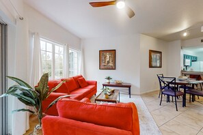 Condo, Multiple Beds, Balcony, Garden View (Worldquest Retreat - No Pets) | Living area - Worldquest Retreat (Orlando)