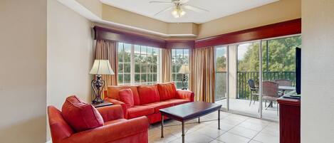 Condo, Multiple Beds, Balcony, Garden View (Worldquest) | Living area