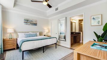 Condo, Multiple Beds, Balcony, Pool View (The Terraces at Reunio) | 3 bedrooms, individually decorated, individually furnished, bed sheets